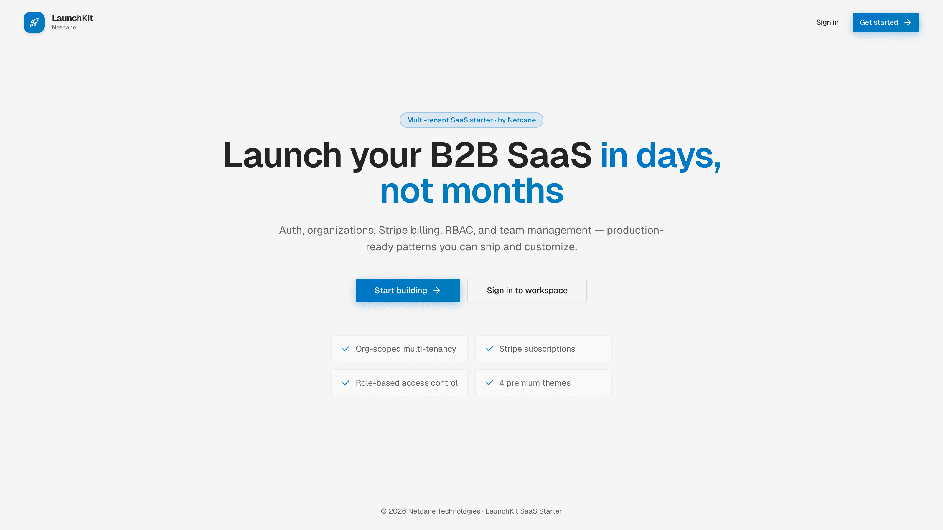 LaunchKit marketing and entry experience